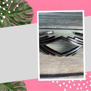 Gunmetal Black Cuff Bracelet